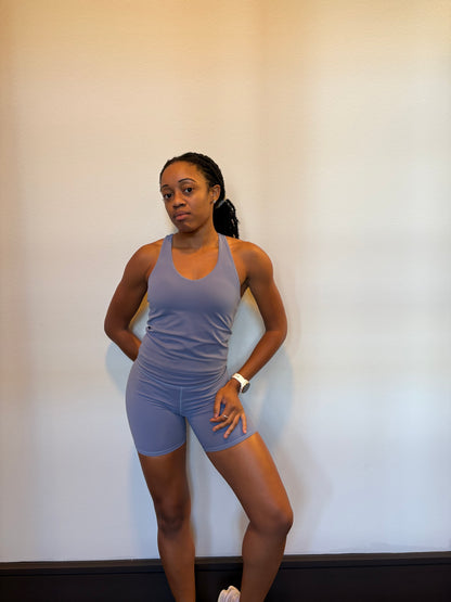 Heron Blue Built-In Bra Tank