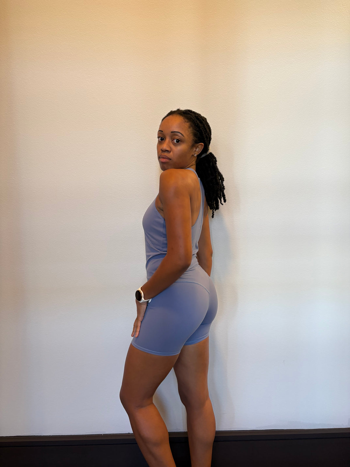 Heron Blue Sculpting Shorts