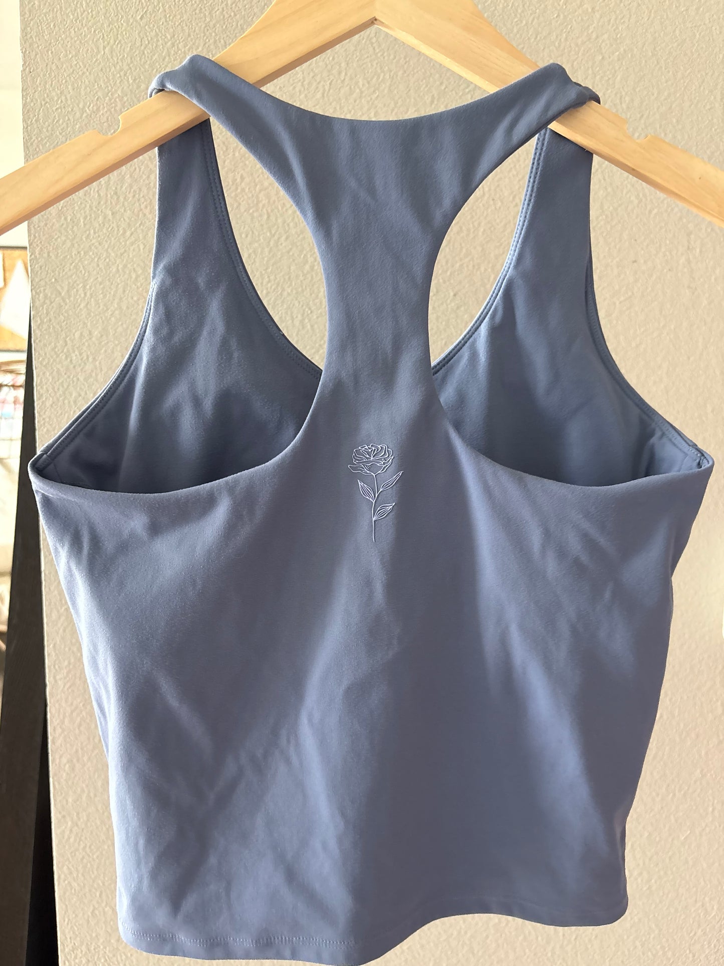 Heron Blue Built-In Bra Tank